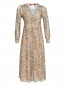 Платье-миди из шелка с узором Max Mara  –  Общий вид