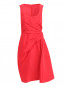 Платье-футляр из шелка с драпировкой Carolina Herrera  –  Общий вид