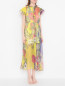 Платье-макси из шелка с люрексом Max&Co  –  МодельВерхНиз