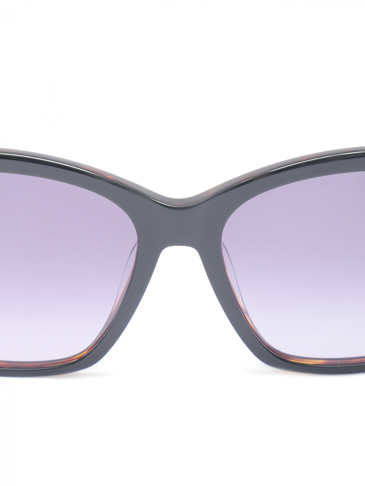 Очки солнцезащитные в пластиковой оправе Max Mara  –  Деталь1  – Цвет:  Черный