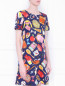 Платье из хлопка с узором Love Moschino  –  МодельВерхНиз