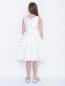Платье-миди с декором на юбке Aletta Couture  –  МодельВерхНиз1
