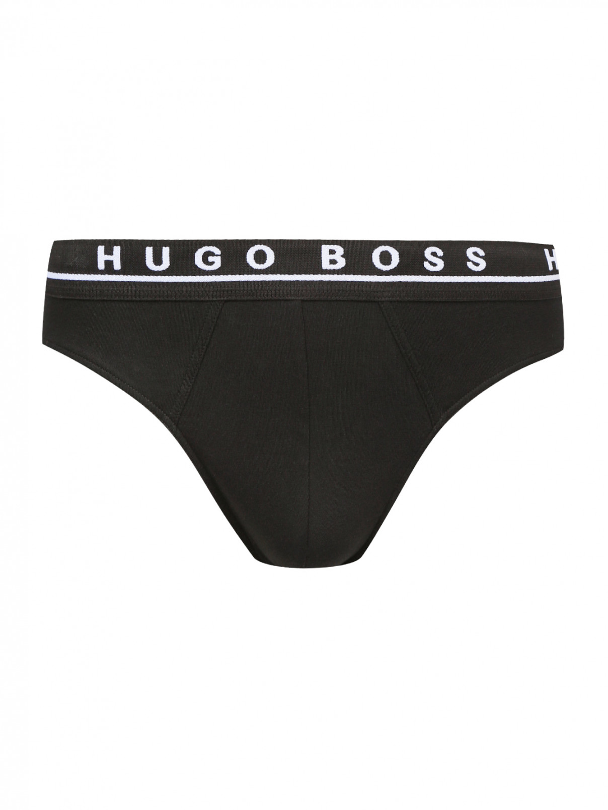 Набор трусов из трех пар Hugo Boss  –  Общий вид  – Цвет:  Черный