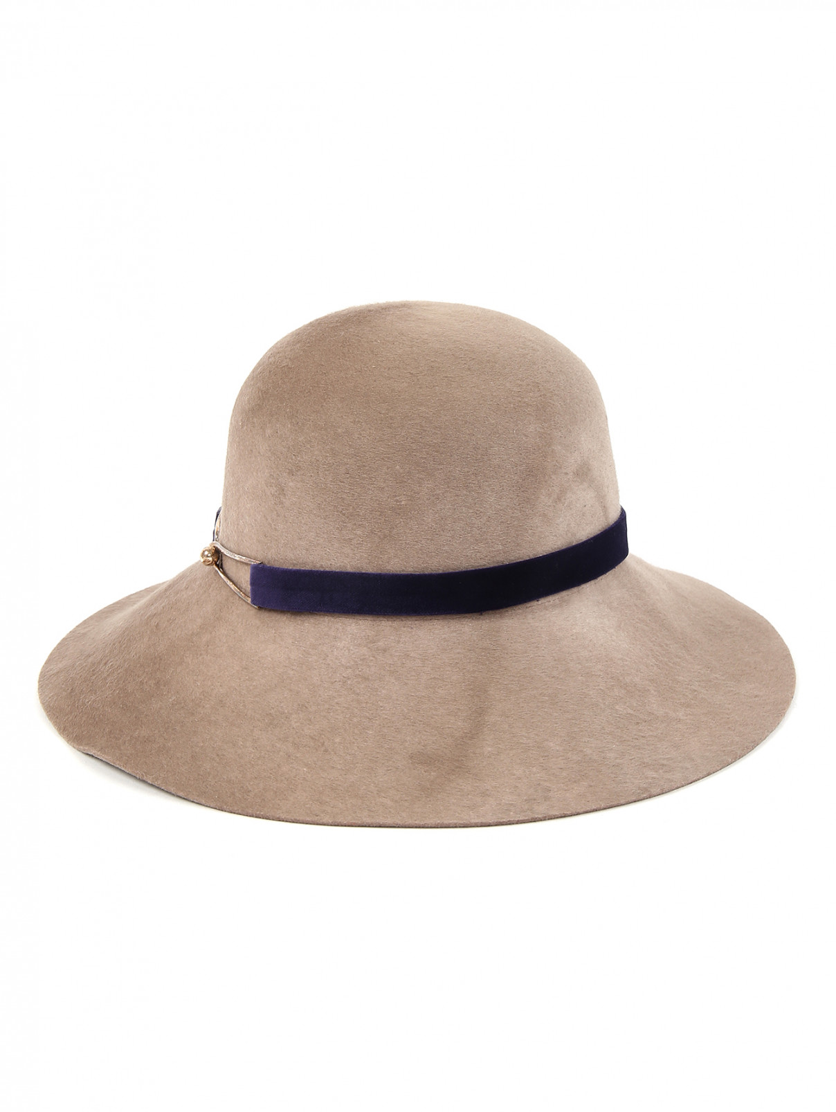 Шляпа из шерсти с декоративной отделкой Eugenia Kim  –  Общий вид  – Цвет:  Бежевый