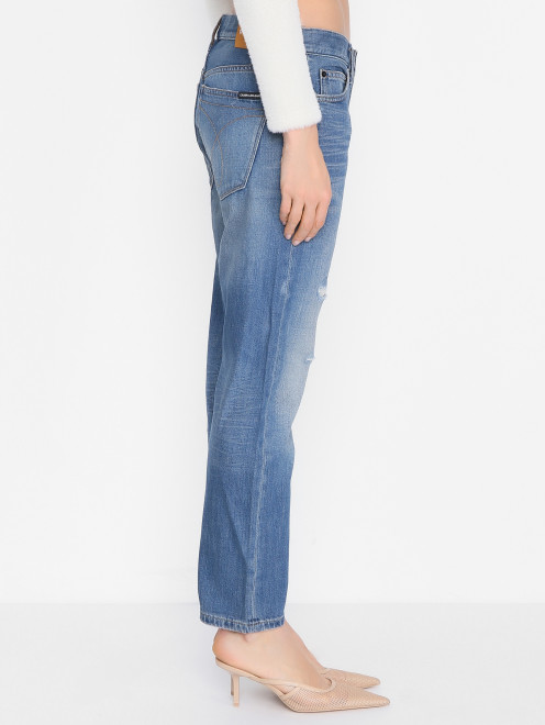 Укороченные джинсы из хлопка - МодельВерхНиз2