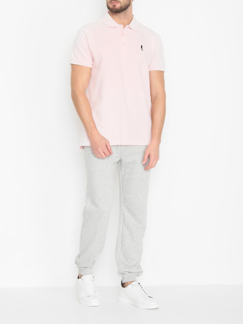 Поло из хлопка с вышивкой Plain Jane Homme - МодельОбщийВид