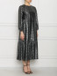 Платье макси с металлизированной нитью Marina Rinaldi  –  МодельВерхНиз