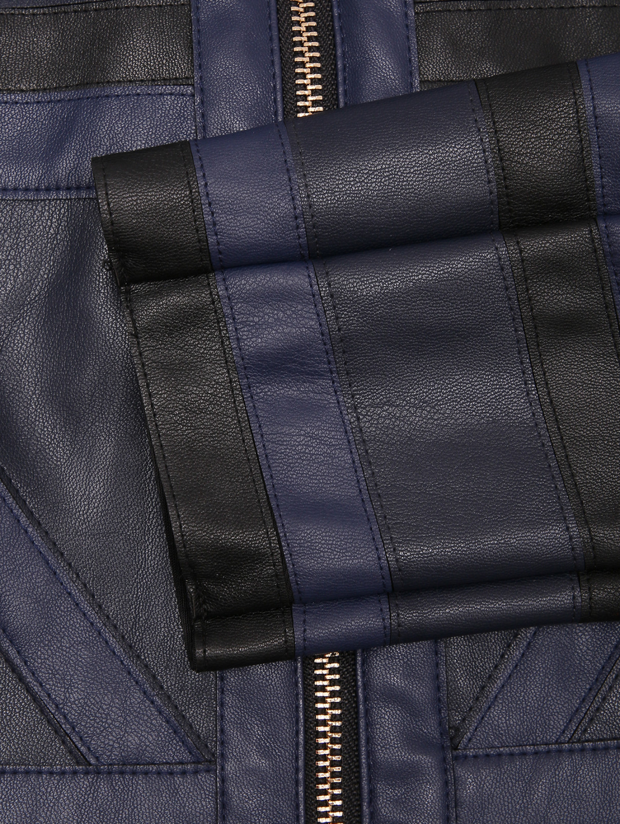 Куртка комбинированная на молнии SILVIAN HEACH  –  Деталь1  – Цвет:  Синий