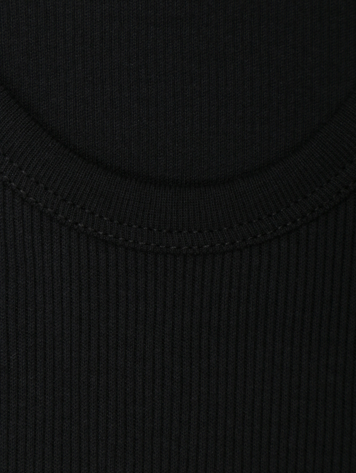 Лонгслив из хлопка с вырезами Helmut Lang  –  Деталь  – Цвет:  Черный