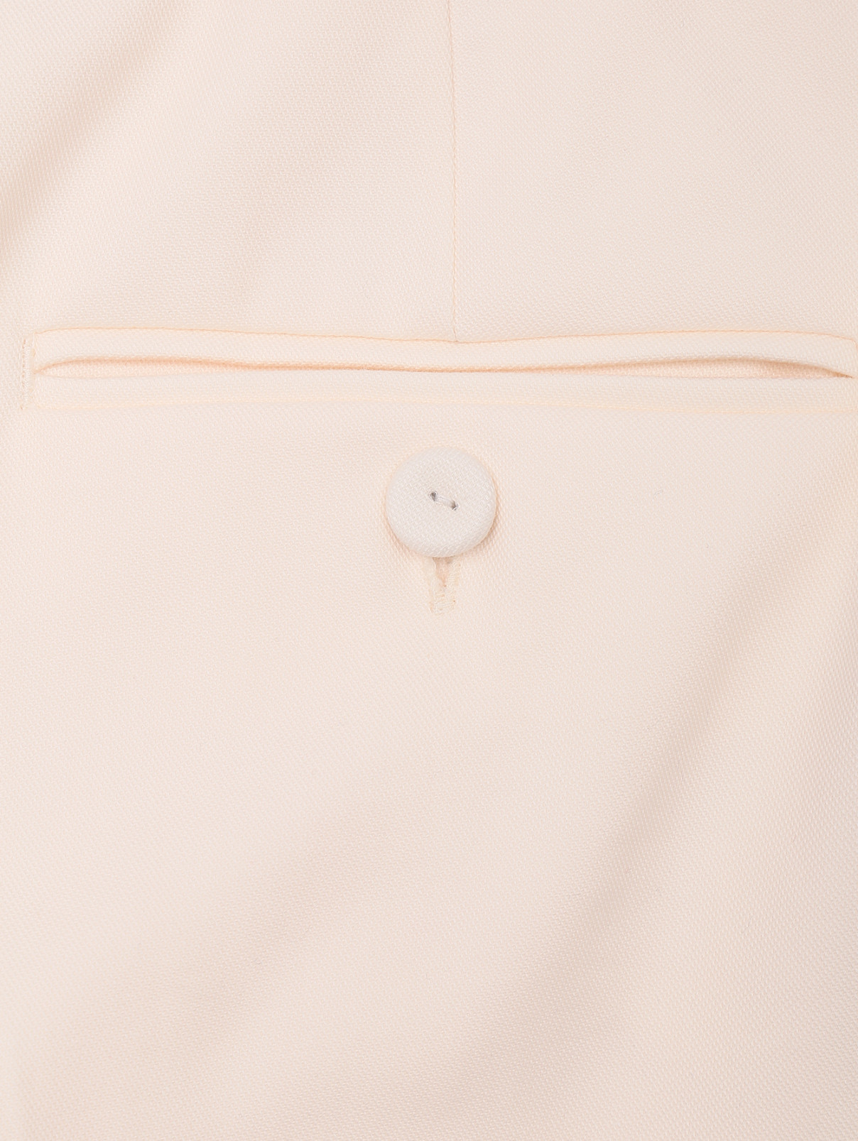 Зауженные брюки из хлопка Weekend Max Mara  –  Деталь1  – Цвет:  Розовый