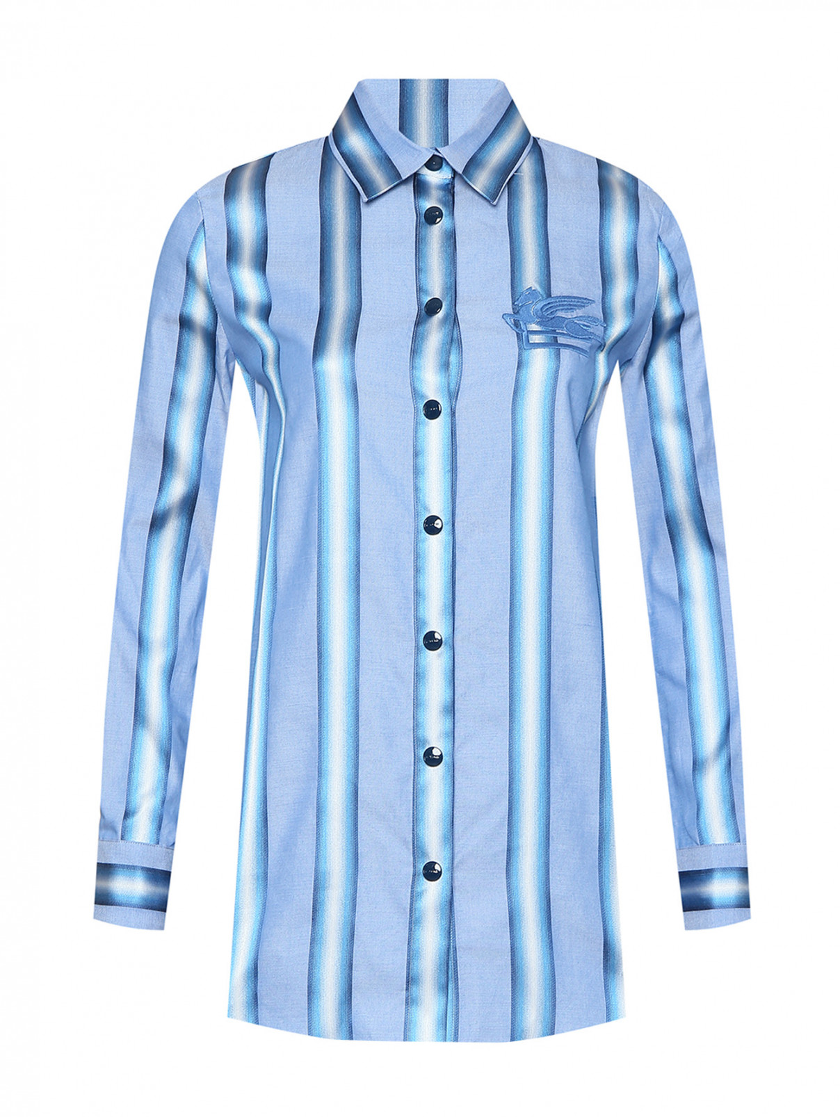 Рубашка Etro  –  Общий вид  – Цвет:  Синий