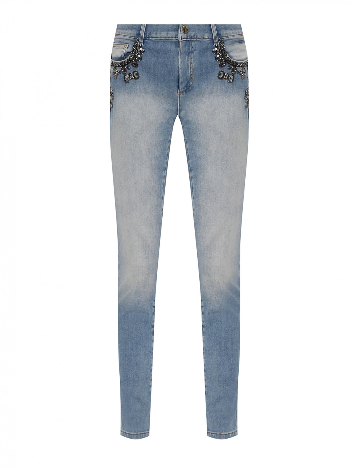 Джинсы, декорированные кристаллами Versace Jeans  –  Общий вид