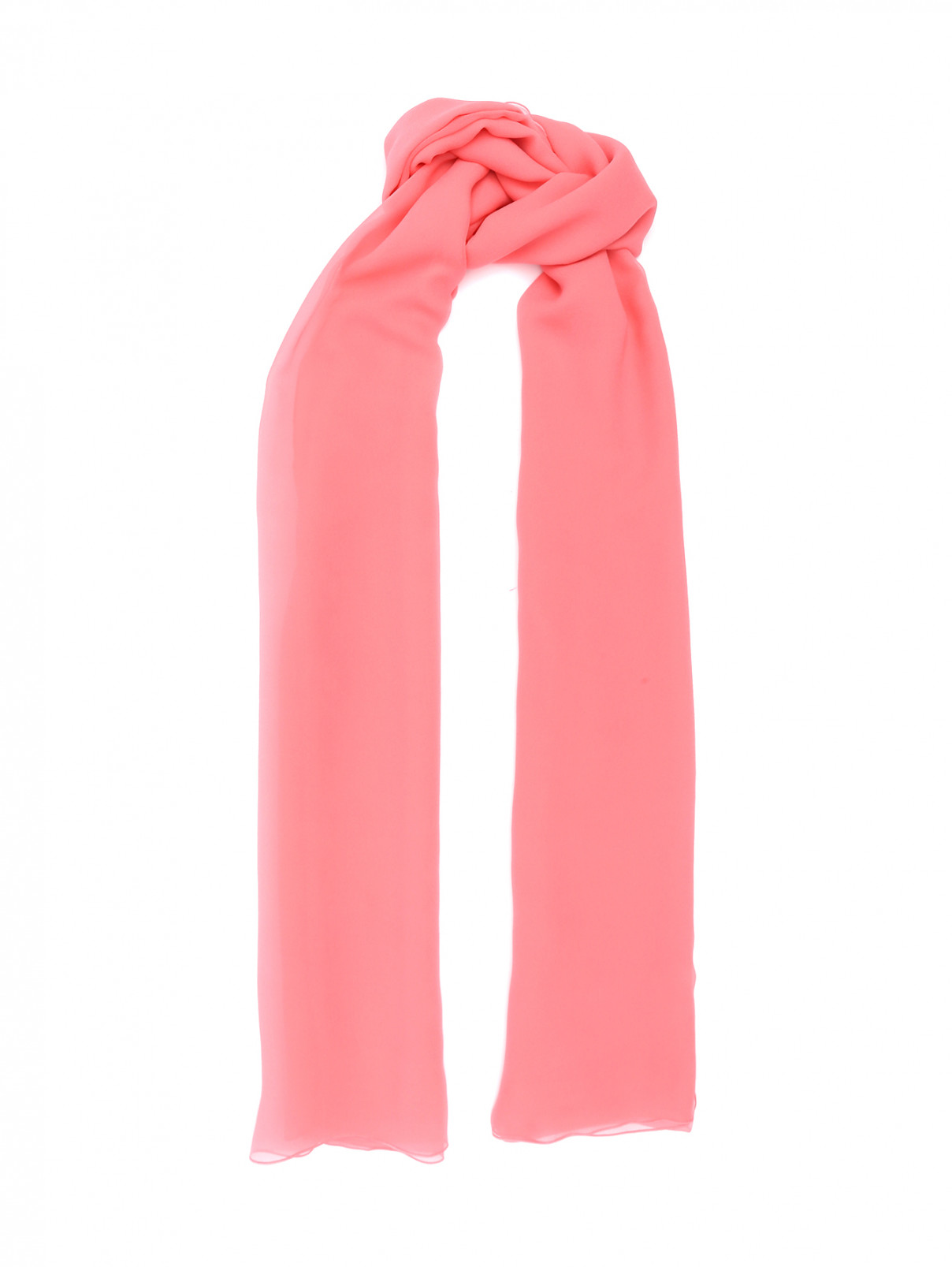 Шарф из шелка Alberta Ferretti  –  Общий вид  – Цвет:  Розовый