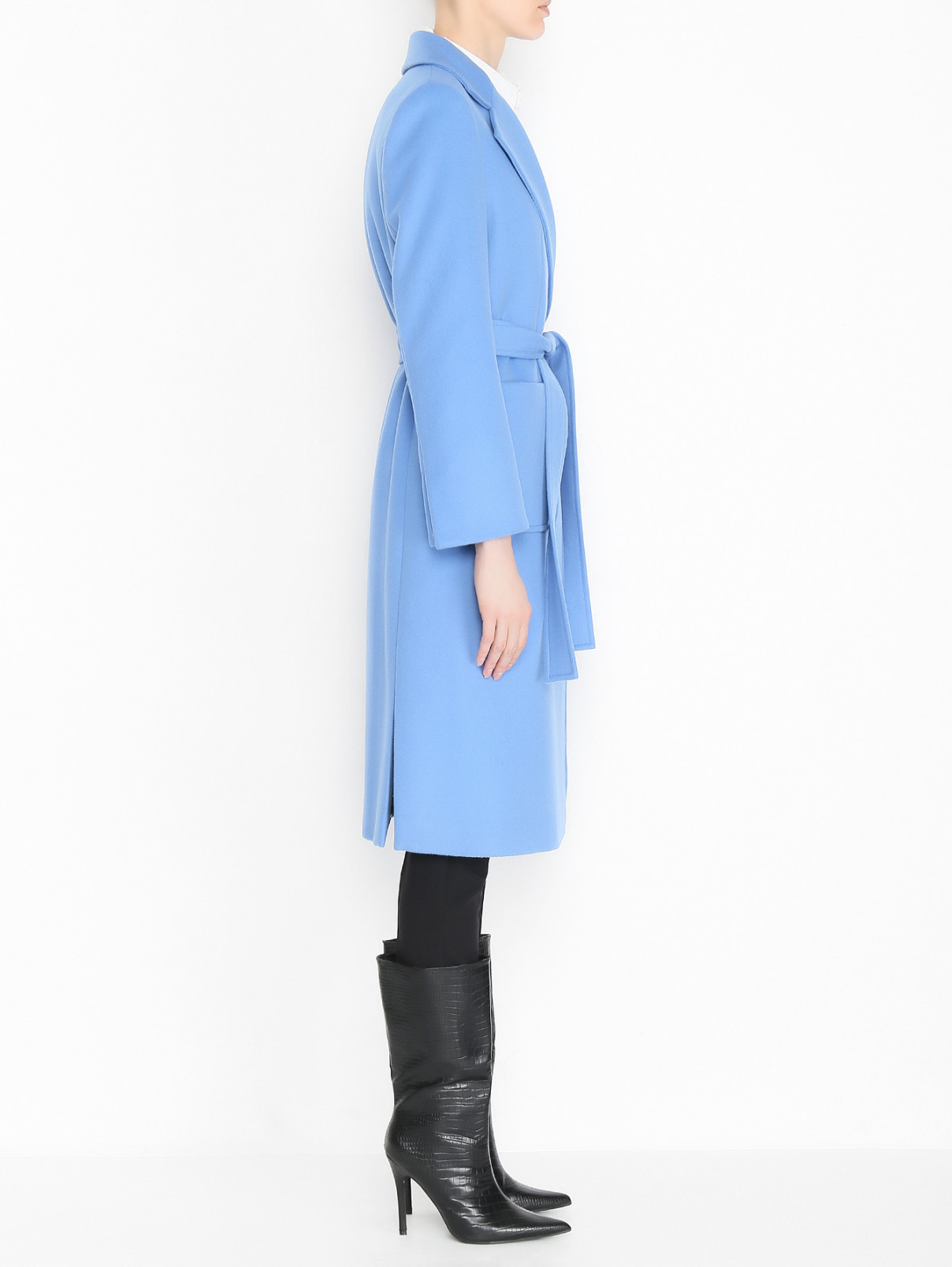 Пальто из шерсти Max&Co  –  МодельВерхНиз2  – Цвет:  Синий