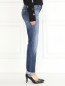 Узкие джинсы из потертого денима Emporio Armani  –  Модель Верх-Низ2