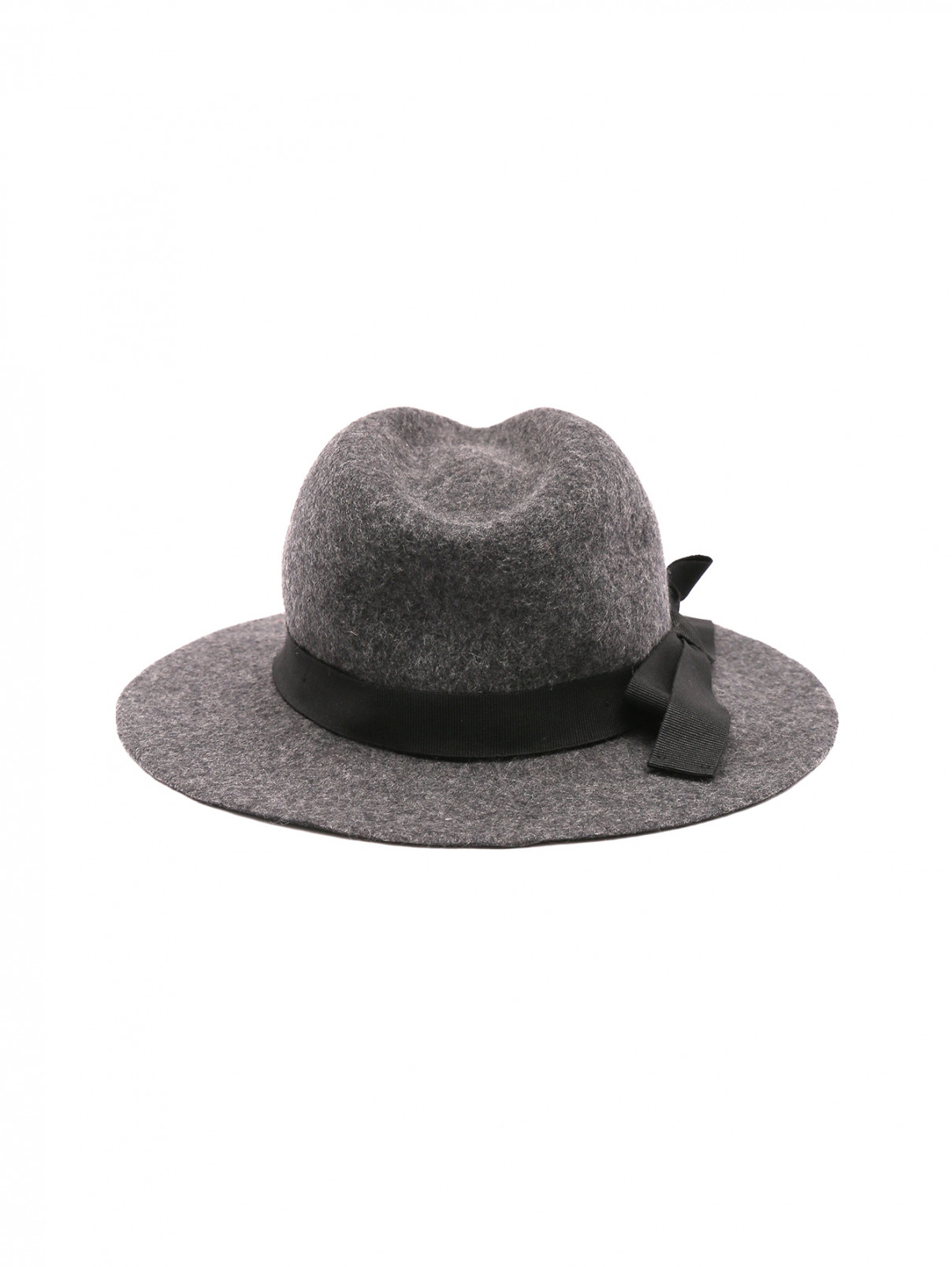 Шляпа из шерсти с контрастной отделкой PennyBlack  –  Обтравка2  – Цвет:  Серый