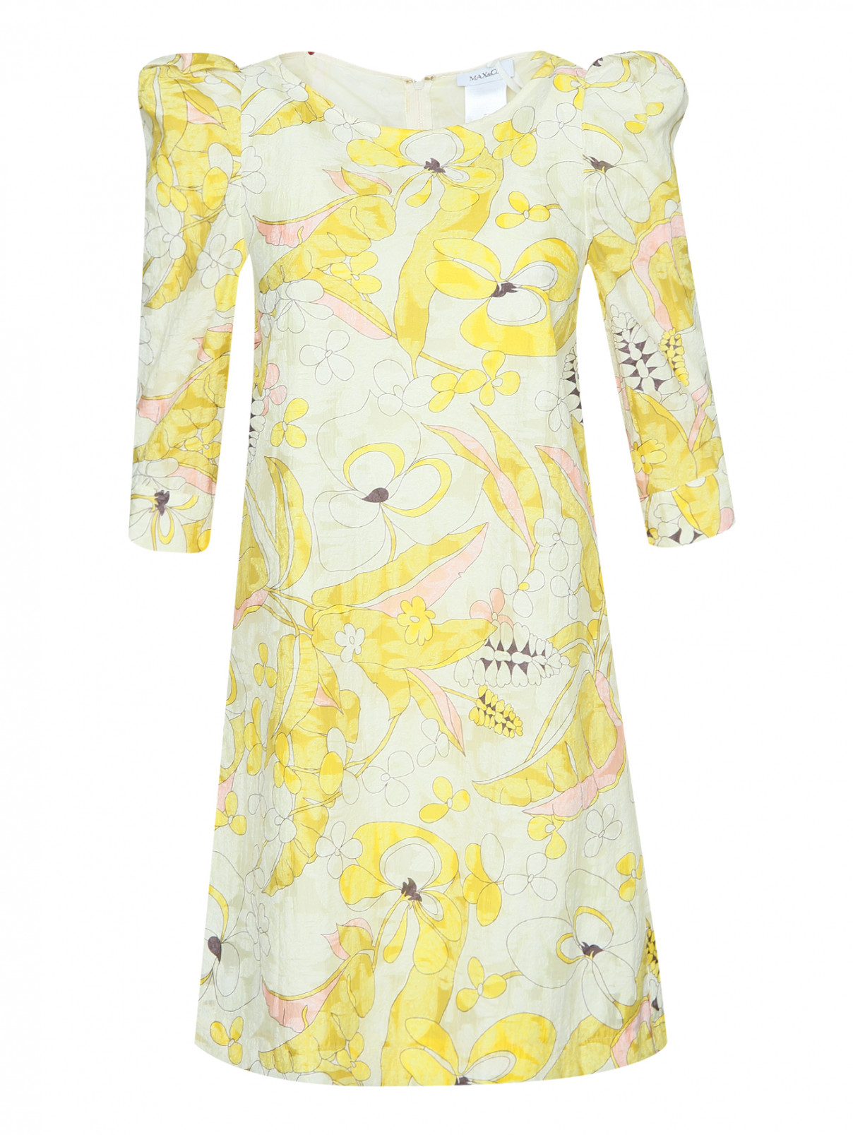 Платье-мини с узором Max&Co  –  Общий вид  – Цвет:  Узор