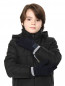 Перчатки из шерсти с контрастной обтачкой Armani Junior  –  Модель Верх-Низ