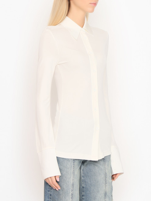 Блуза с удлиненными рукавами - МодельВерхНиз