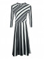 Трикотажное платье с узором полоска Max&Co  –  Общий вид