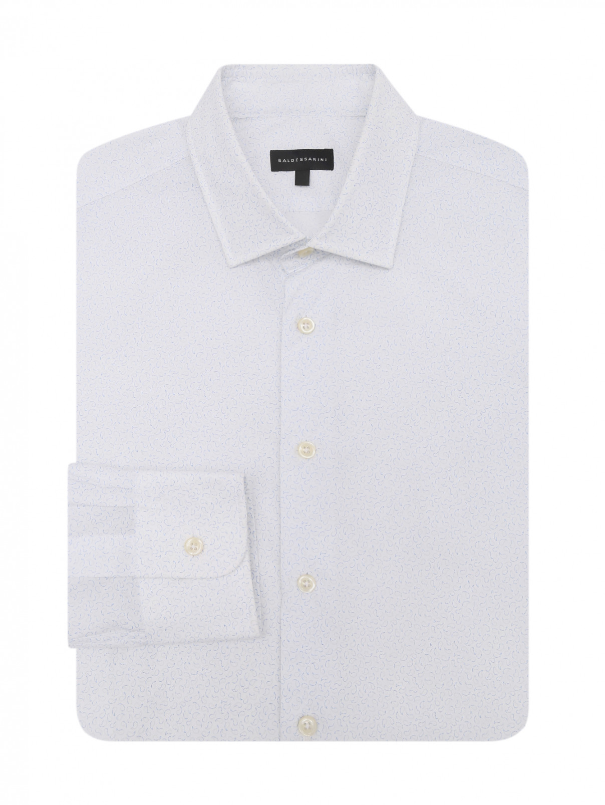 Рубашка из хлопка с узором Baldessarini  –  Общий вид  – Цвет:  Узор