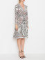 Платье из шелка с узором Etro  –  МодельВерхНиз