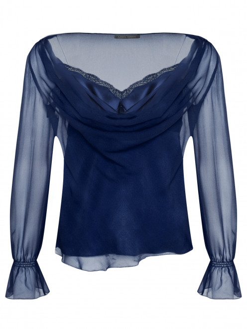 Блуза из шелка с топом Alberta Ferretti - Общий вид