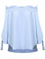 Блуза свободного кроя с открытыми плечами Erika Cavallini  –  Общий вид