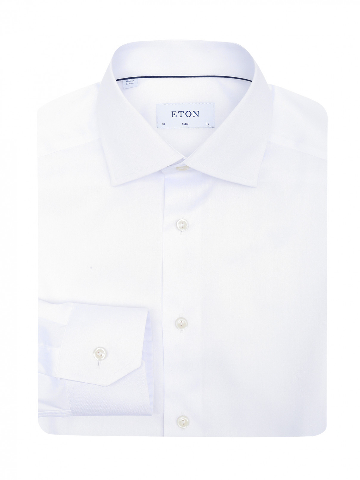 Базовая рубашка из хлопка Eton  –  Общий вид  – Цвет:  Белый