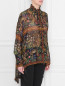 Блуза из вискозы, с цветочным принтом Philosophy di Lorenzo Serafini  –  МодельВерхНиз