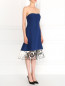 Платье из шелка с кружевной вставкой Carolina Herrera  –  Модель Общий вид