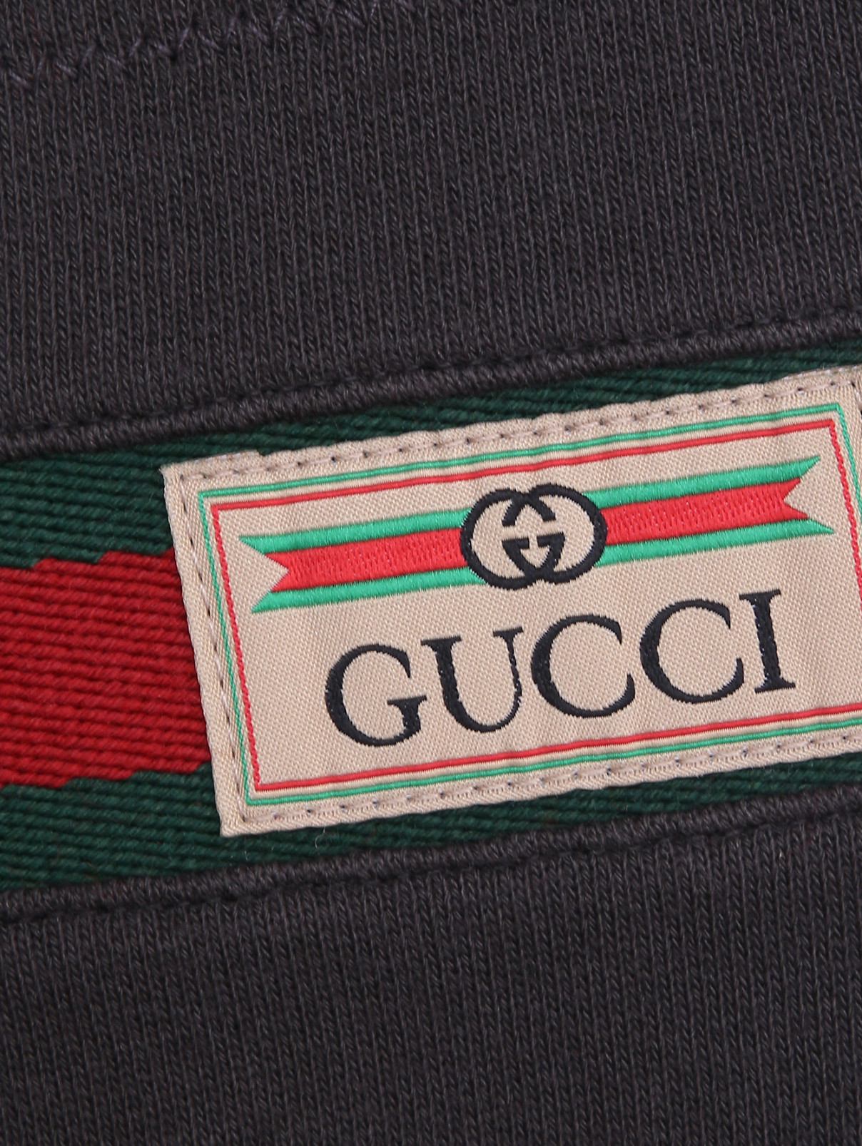 Трикотажные брюки со вставками Gucci  –  Деталь  – Цвет:  Зеленый