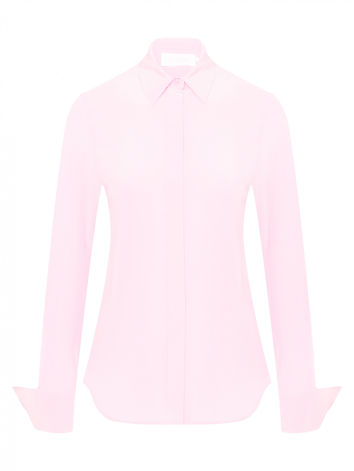 Рубашка из плотного хлопка Sportmax  –  Общий вид  – Цвет:  Розовый
