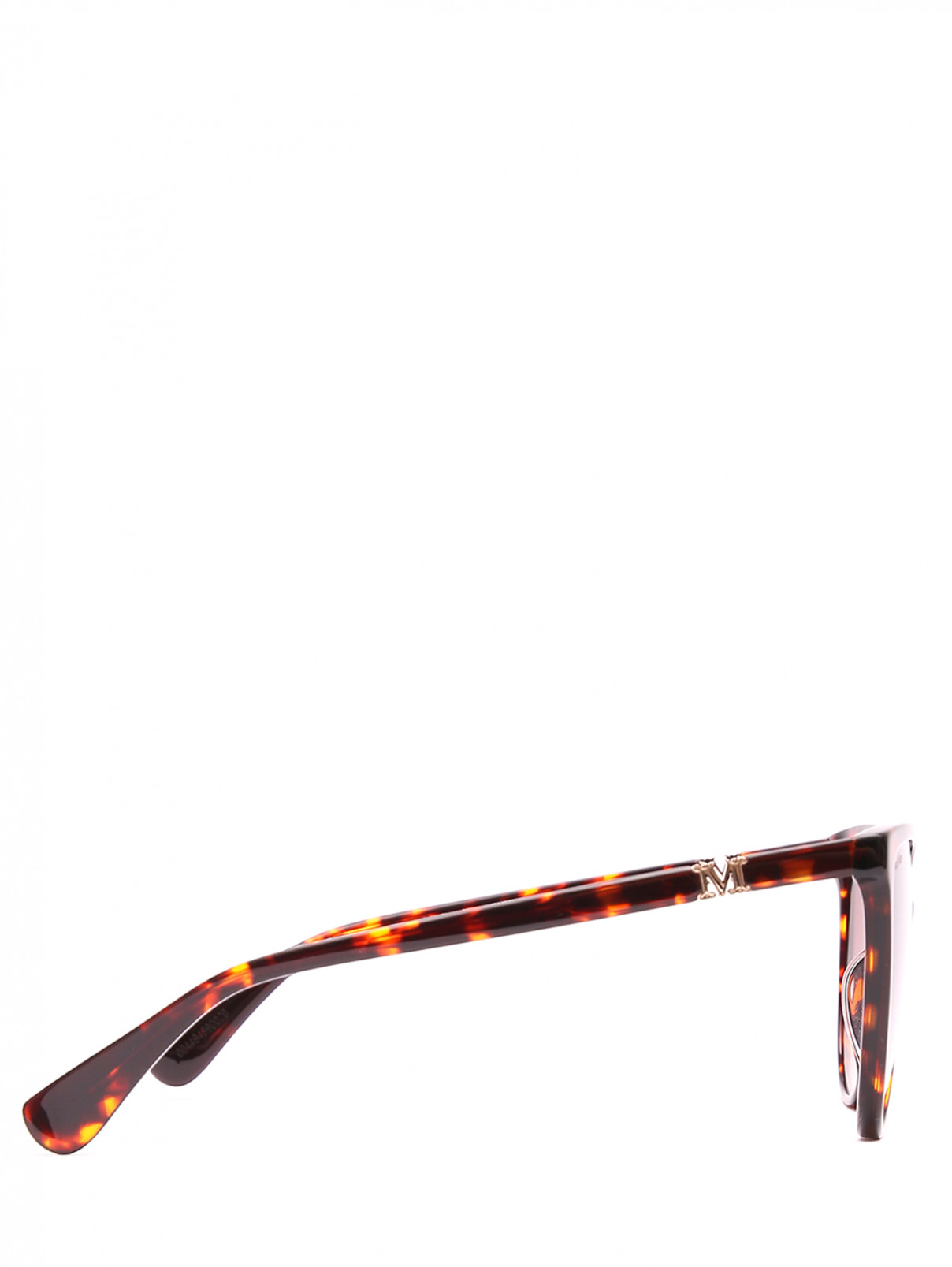 Солнцезащитные очки в оправе из пластика Max Mara  –  Обтравка2  – Цвет:  Коричневый