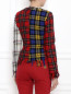 Жакет из шерсти с узором "клетка" и накладными карманами Moschino Couture  –  Модель Верх-Низ1