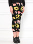 Трикотажные брюки из шерсти с цветочным узором Moschino Cheap&Chic  –  Модель Верх-Низ