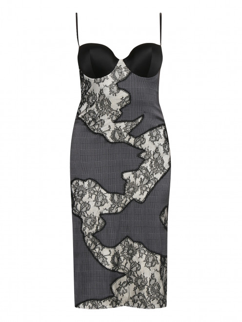 Платье из шелка с кружевными вставками La Perla - Общий вид