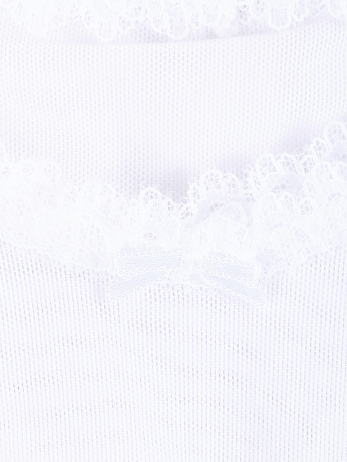 Носки кружевные декорированные бантами La Perla - Деталь