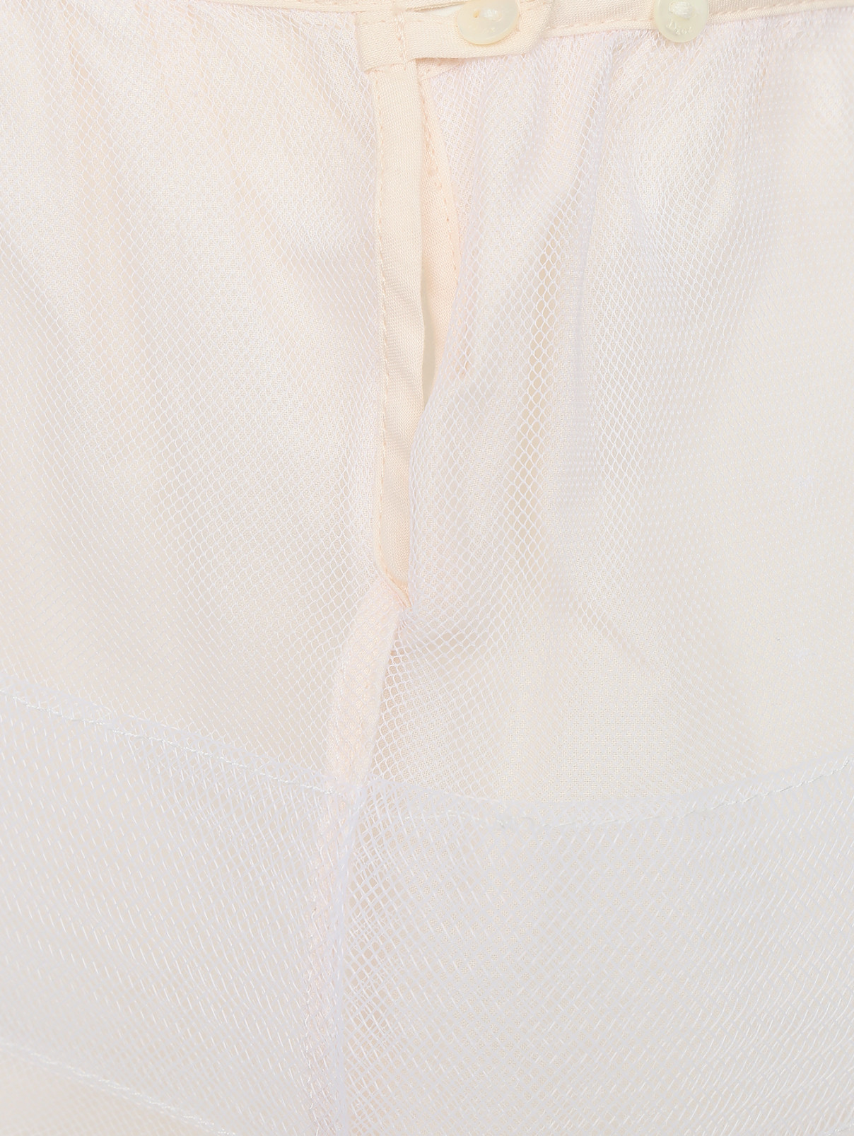 Юбка двухслойная нижняя Baby Dior  –  Деталь  – Цвет:  Белый