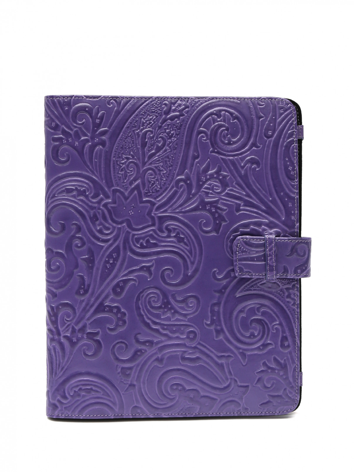 Чехол для iPad из кожи с тиснением Etro  –  Общий вид  – Цвет:  Фиолетовый