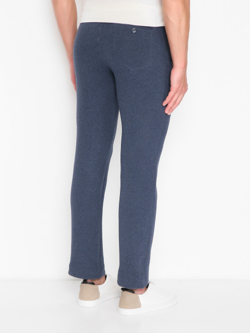 Трикотажные брюки на резинке с карманами - МодельВерхНиз1