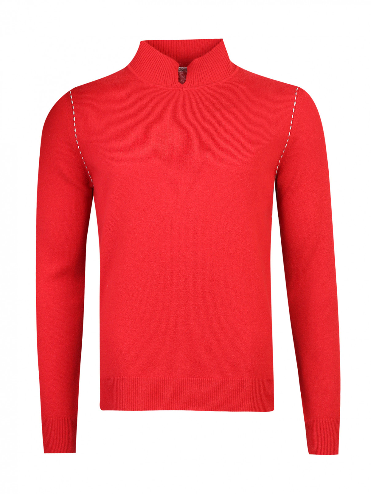 Джемпер из шерсти Kangra Cashmere  –  Общий вид  – Цвет:  Красный