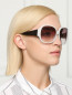 Cолнцезащитные очки в круглой оправе Linda Farrow  –  МодельОбщийВид