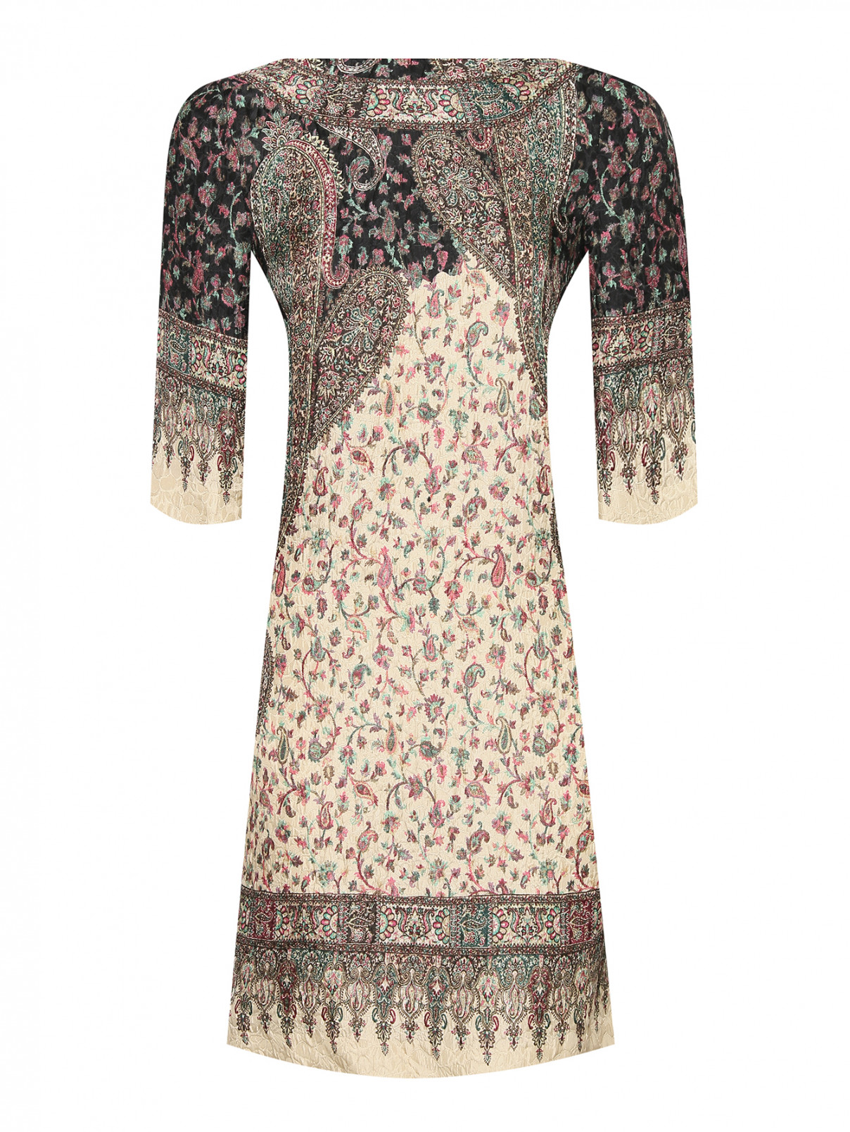 Платье из шелка, вискозы и шерсти с узором Etro  –  Общий вид  – Цвет:  Узор