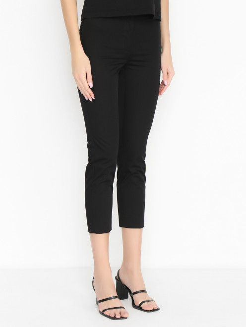 Зауженные брюки из хлопка Weekend Max Mara - МодельВерхНиз