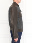 Куртка из шерсти с кожаными вставками Dsquared2  –  Модель Верх-Низ2