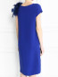 Платье прямого кроя декорированное перьями Yves Salomon  –  Модель Верх-Низ1