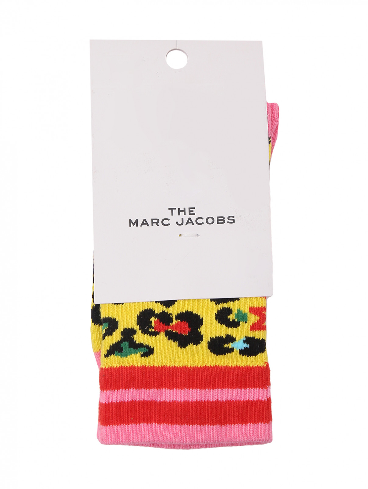 Носки с анималистичным узором Little Marc Jacobs  –  Общий вид  – Цвет:  Узор