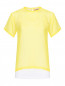 Блуза из прозрачного шелка с майкой N21  –  Общий вид