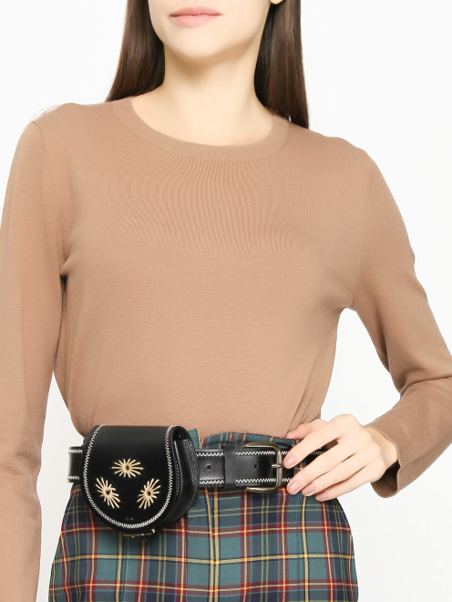Ремень из кожи с кошельком Weekend Max Mara - МодельОбщийВид